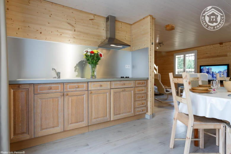 Belle pièce de vie avec le coin-cuisine (42 m²)