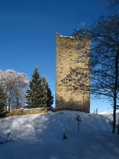La tour Nord sous la neige